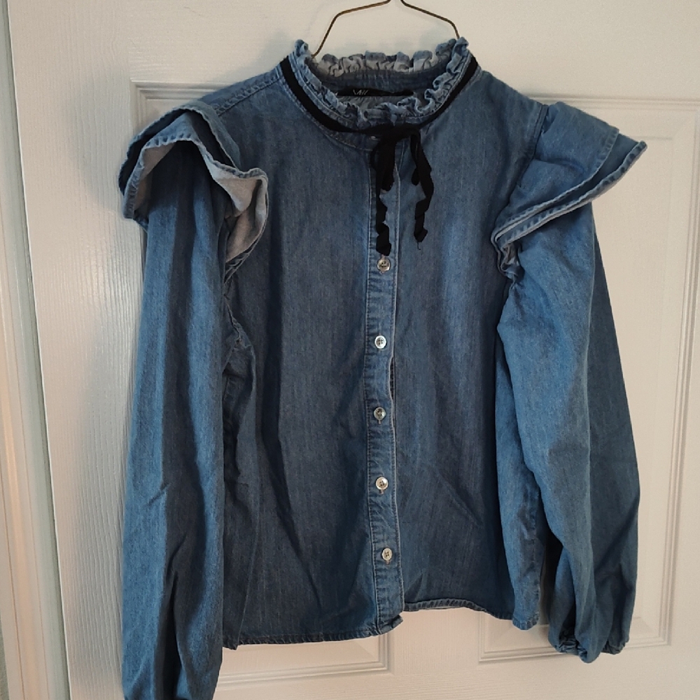 Zara Blue Denim Shirt